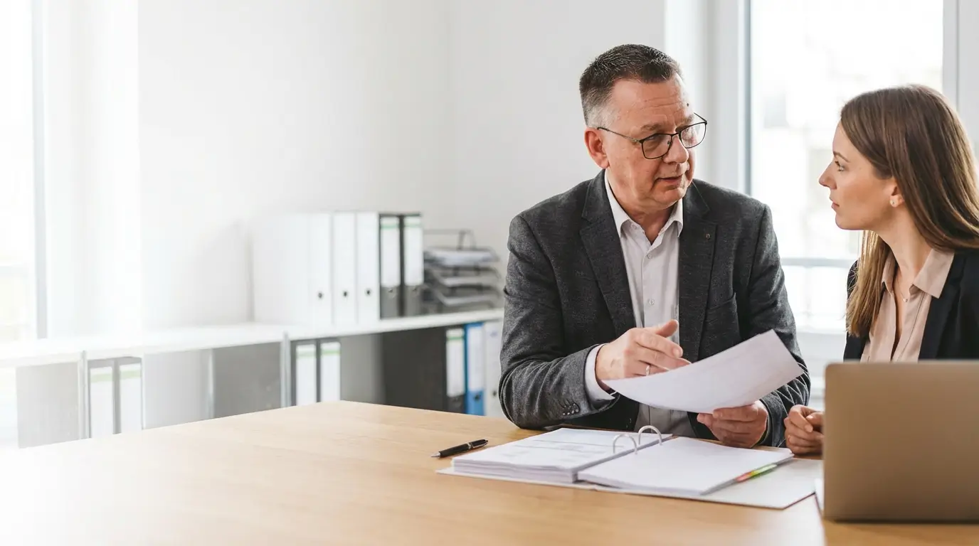 Hintergrund Unternehmerberater Marco Teschner für Steuerberater - KI generiert