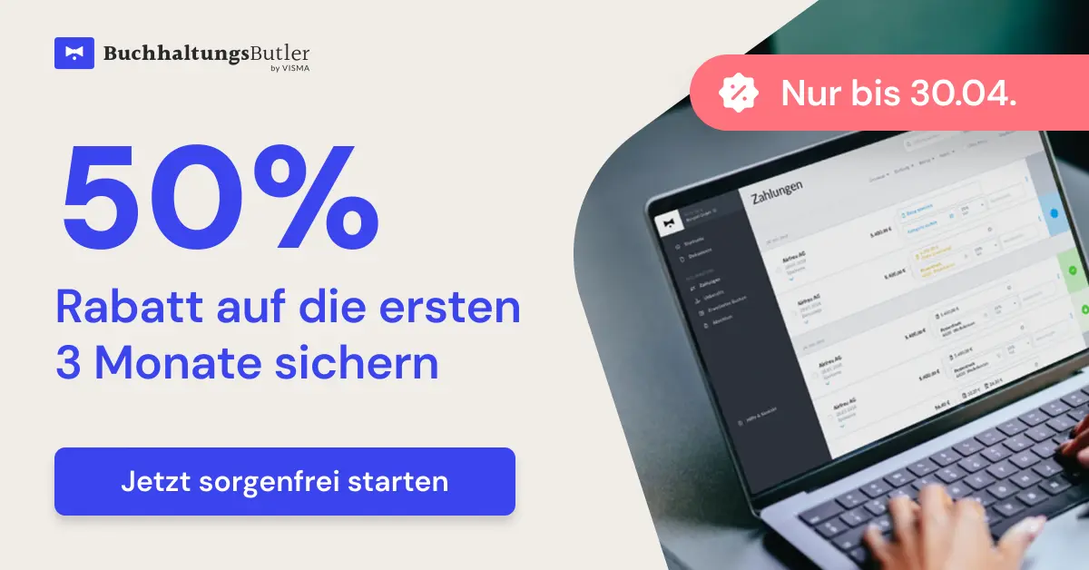 Sichere dir noch bis zum 30. April 2026 50 Prozent Rabatt auf die ersten drei Monate